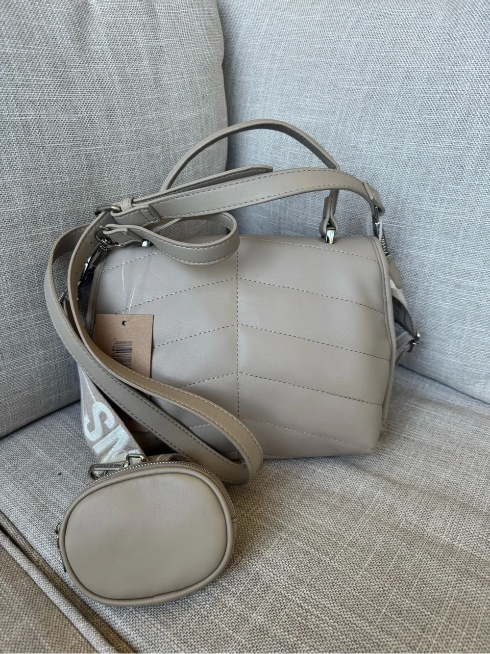 Steven Madden tan crossbody bag NWT